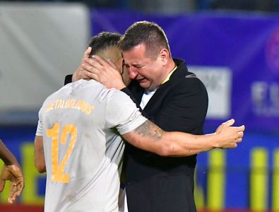 Imagini COPLEȘITOARE! Ianis Zicu a început să plângă în hohote după promovarea cu Metaloglobus