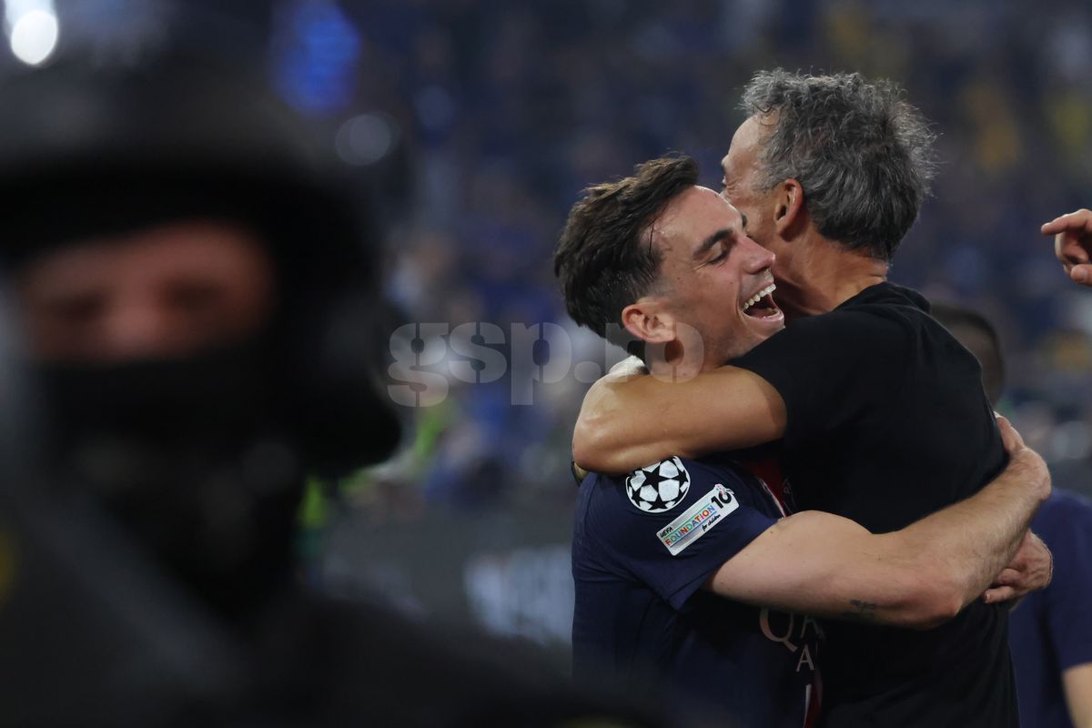Imagini de la finalul partidei PSG - Inter 5-0