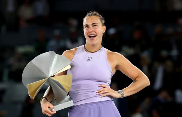 Aryna Sabalenka, al treilea trofeu la Madrid