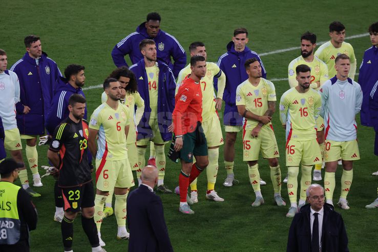 Cristiano Ronaldo l-a consolat pe Morata FOTO: Ionuţ Iordache (GSP)