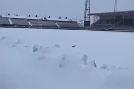 Imagini incredibile de la stadionul pe care azi trebuie să se joace meciul Bodo/Glimt - Lazio!