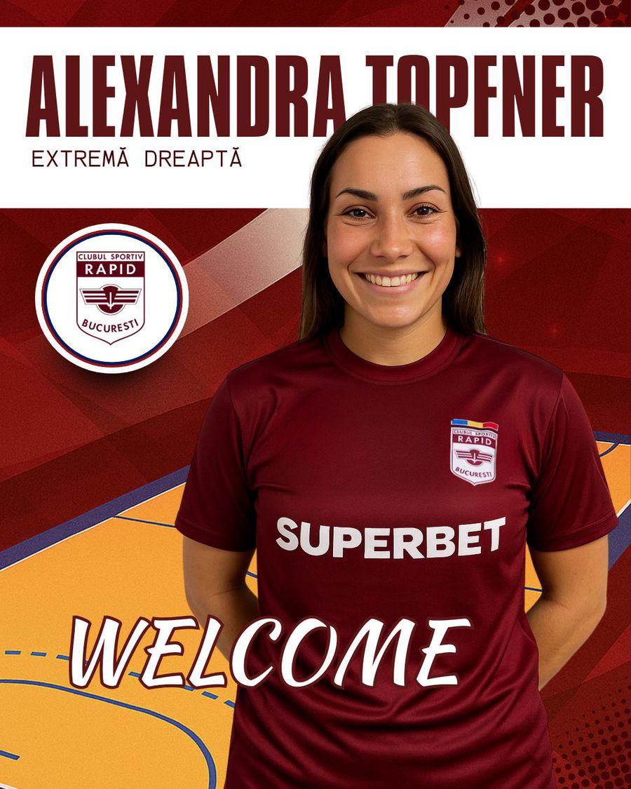 Alexandra Topfner a semnat cu Rapid/ foto: Facebook @Handbal Rapid București Rapid a transferat din Ungaria » A început reconstrucția echipei giuleștene