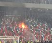 Imagini cu incendiul provocat de galeria dinamovistă / Captură Video GSP