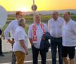 Premierul Ungariei a apărut cu fularul lui Sepsi la gât și a fost aplaudat de întreg stadionul  / Sursă foto: Iosif Popescu (GSP)