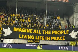 Manifestații pro-Palestina la meciul din Europa League: „Nu vrem ca autorii războiului să fie aici!”