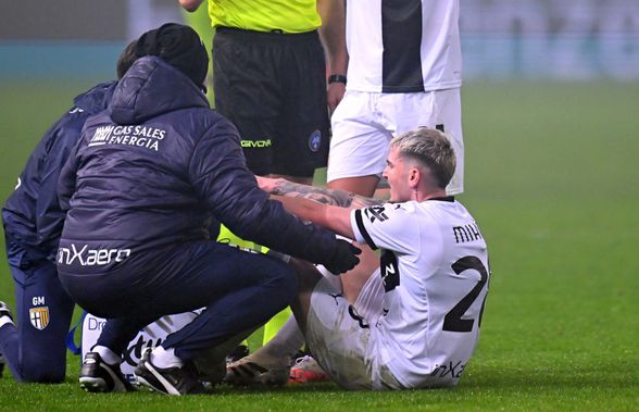 Pierdere grea pentru Cristi Chivu! Pacientul Valentin Mihăilă, sezon încheiat! » Anunțul făcut de Parma
